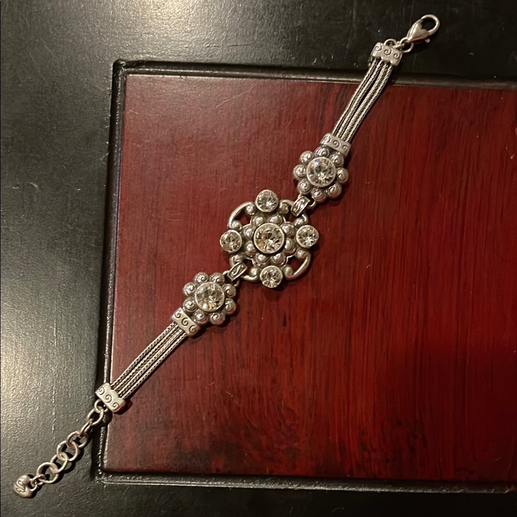 Brighton Silver Bracelet With Crystal Accents 38$